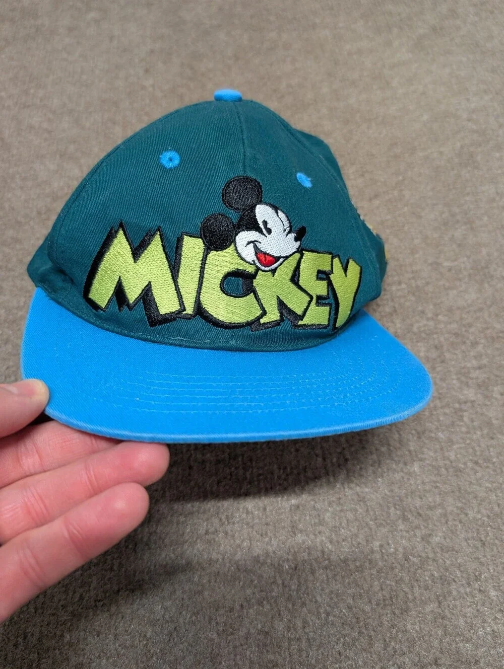 Vintage Mickey Disney Kids' Baseball Cap Snap Back Hat